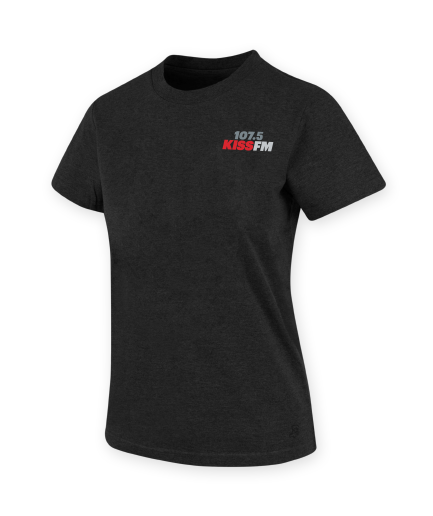 107.5 KISS FM Manhattan Women's T-shirt Black