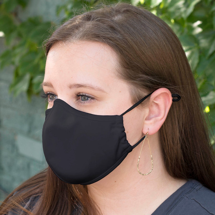 Style #5020 Adjustable Reusable Face Masks 10pk. (Black)
