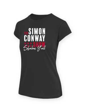 Simon Conway "Shalom Y'all" Manhattan Women's T-shirt Black
